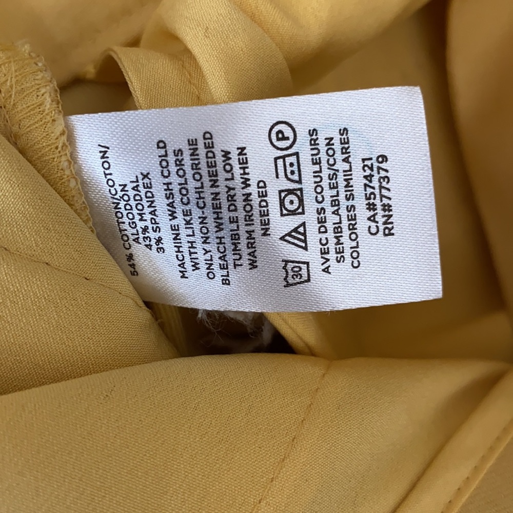 NWT Ann Taylor yellow pants Size 4 - Picture 8 of 8
